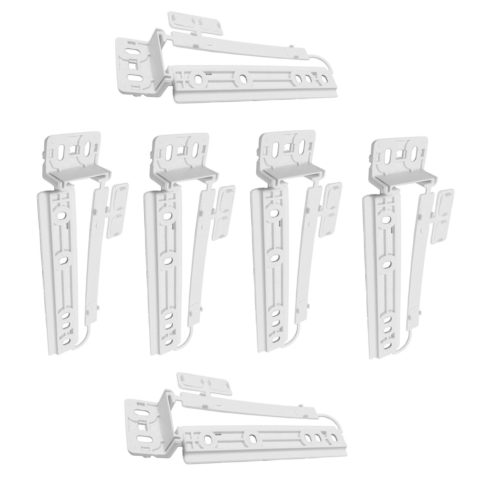 Zanussi Fridge Freezer Door Plastic Mounting Slide Bracket Fixing Kit (Pack of 6)