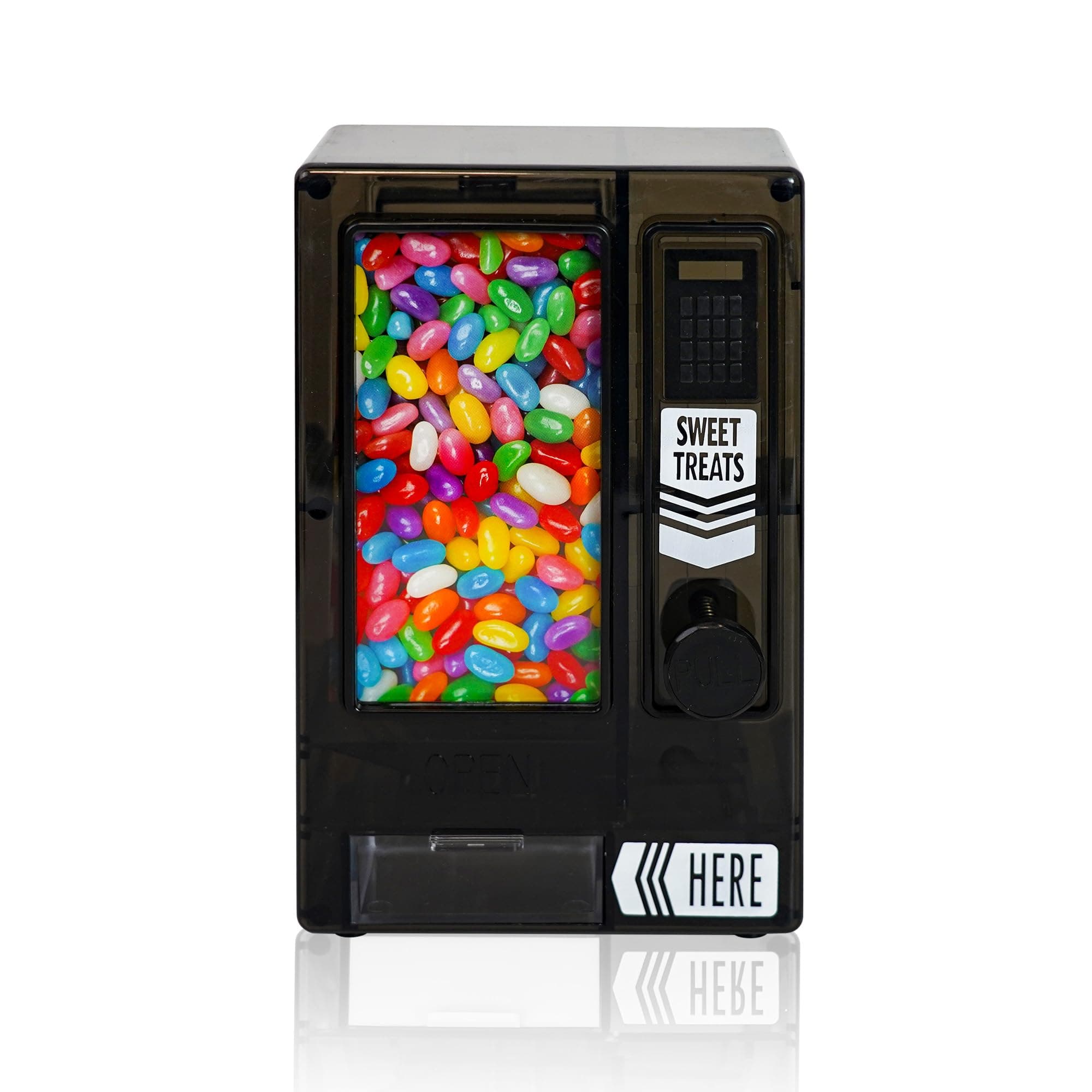 YOBRO Candy Dispenser, Cute Vending Machine for Desktop, Manual Candy Machine, Dispense Mini Candies, Birthday&Christmas Gift for Girls, Gift for Friends Girlfriends (Black)