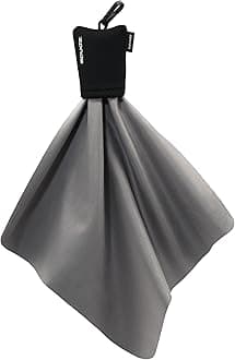 SPUDZSPBK20 10x10 Micro Fibre Lens Cloth In Pouch -Black