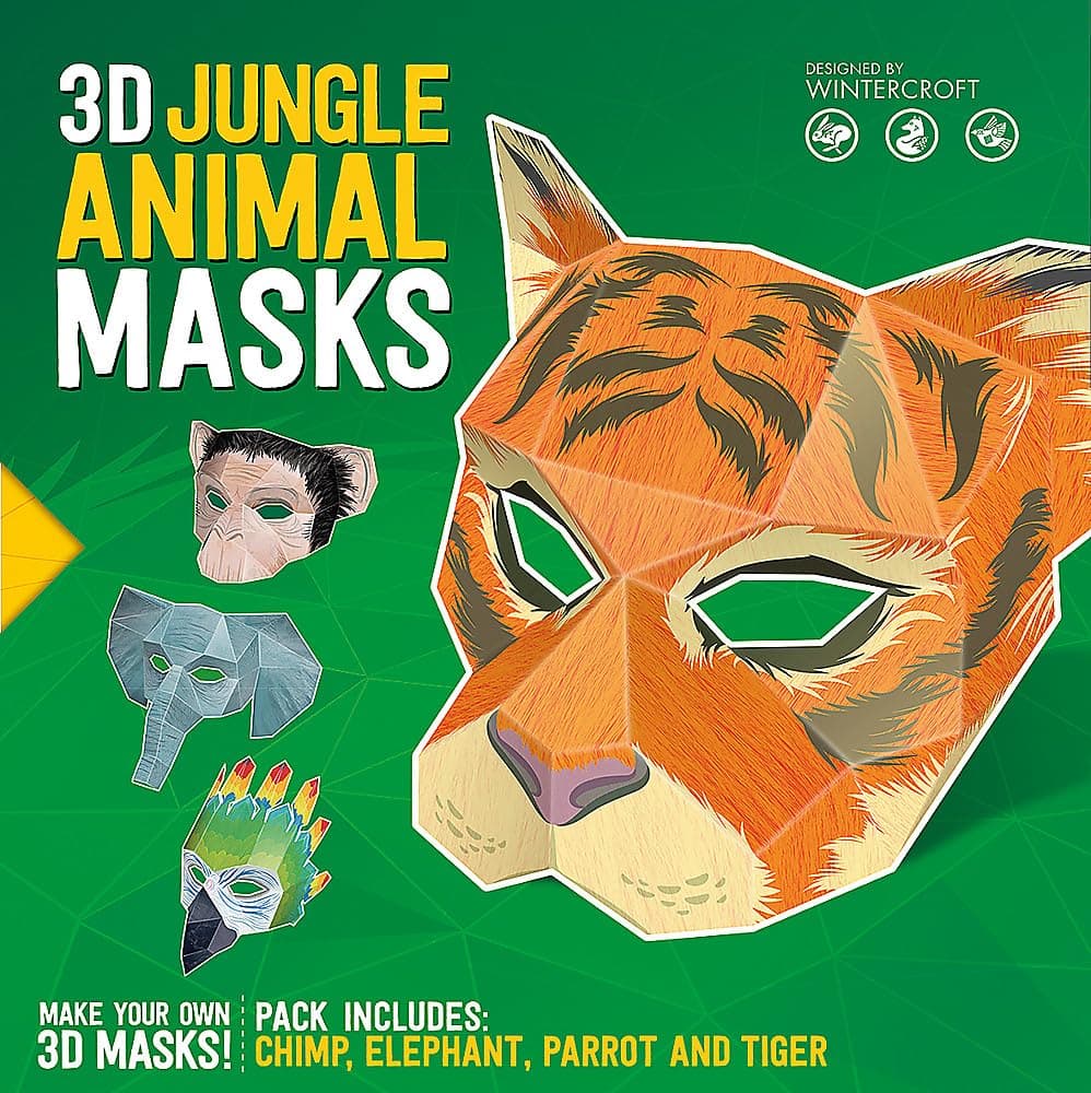 3D Jungle Animal Masks (Y)