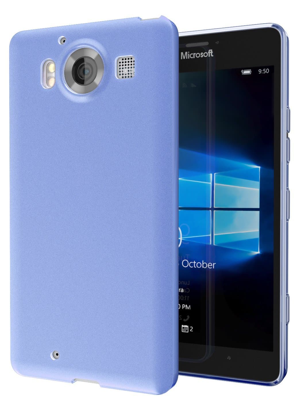 Microsoft Lumia 950 Case, Cimo [Matte] Premium Slim TPU Flexible Soft Case for Microsoft Lumia 950 - Blue Wireless Phone Accessory