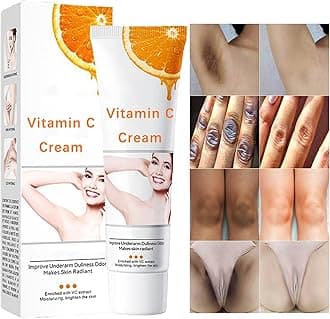 Skin Bleaching Cream for Intimate Areas & Body, Vitamin C Lightening Cream for Underarms, Knees, Elbows, Inner Thighs, Bikini Line – Sensitive Skin Brightening - 50ML/1.77OZ(1 PCS)