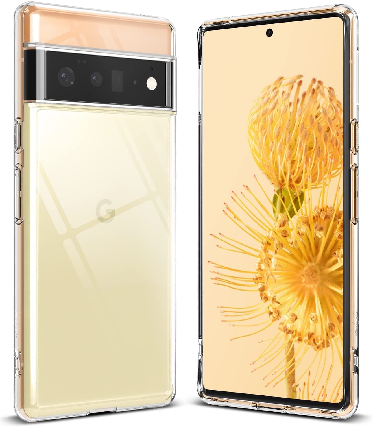 HELLO ZONE Exclusive Soft Transparent Crystal Clear Back Cover Back Case Cover for Google Pixel 6 Pro