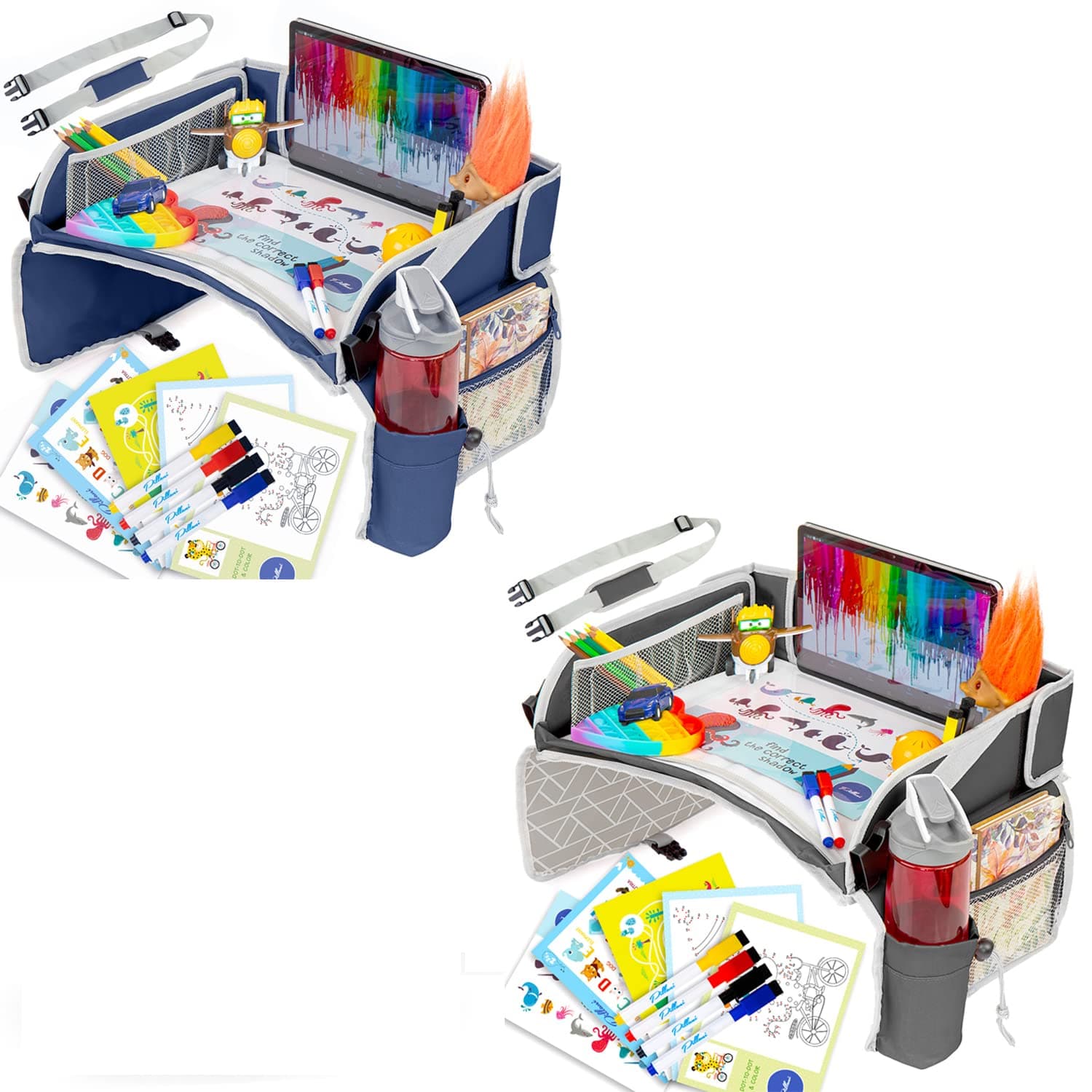 PILLANI Road Trip Essentials & Car Seat Organizer Bundle