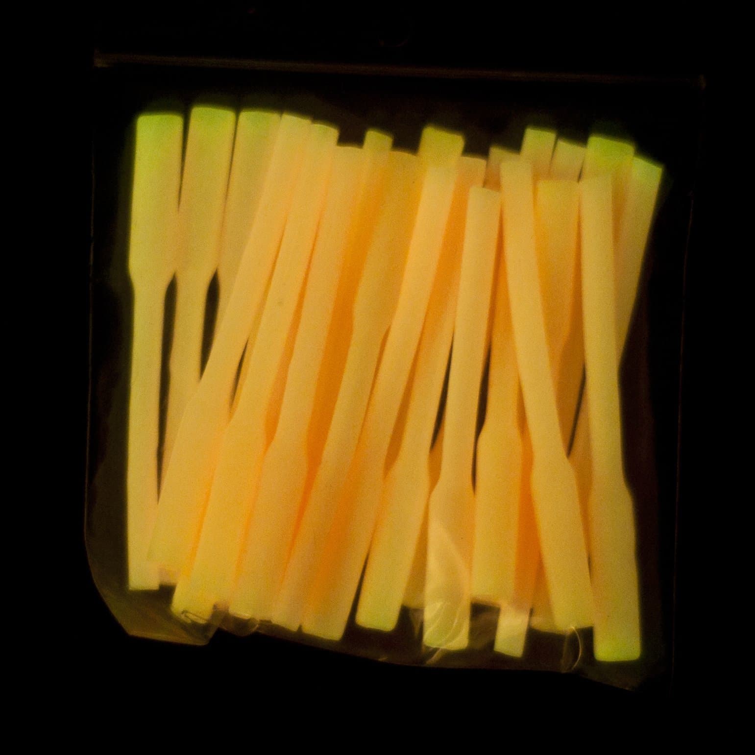 Pink Glow Crimp Protectors Deep Drop Rigs 25 Pieces 3" Long