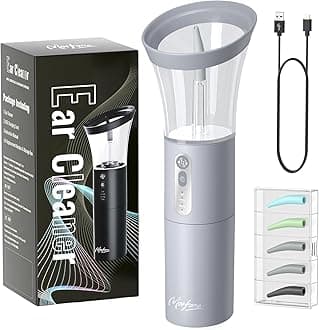 Ear Wax Removal, Electric Ear Cleaning Kit Effective & Safe Ear Cleaner Irrigation Flushing System 4 Pressure Modes for Ear Wax Buildup, Water Resistant Ear Cleaning Tool USBGlobal Recycled StandardGlobal Recycled StandardGlobal Recycled Standard