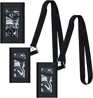 2 Pack Blood Glucose Meter Case with Lanyard Compatible with Dexcom G7 Glucose Monitor Pouch with Viewing Window for Diabetic Accessories Supplies (Black)