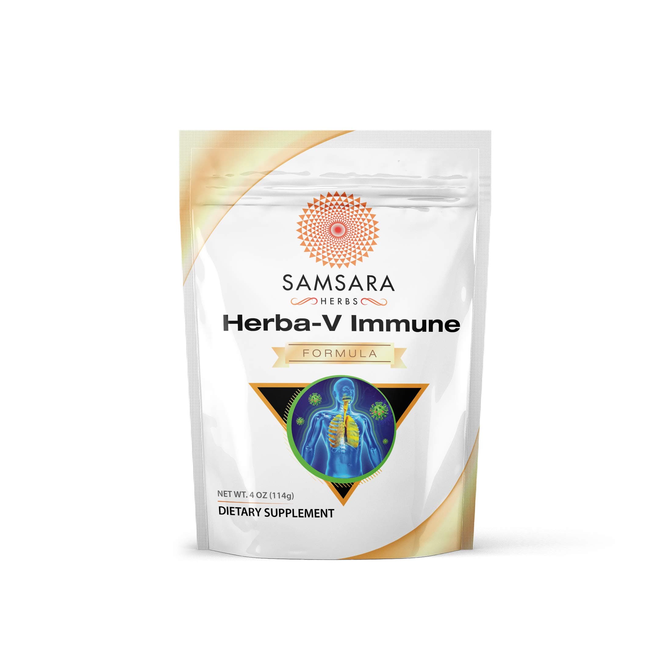 Herba-V Immune (4oz/114g) - Herbal Support Formula with 18 Powerful Herbal Extracts - Including Dan Shen, Skullcap, Licorice, Isatis, Resveratrol, Astragalus, Rhodiola and Kudzu