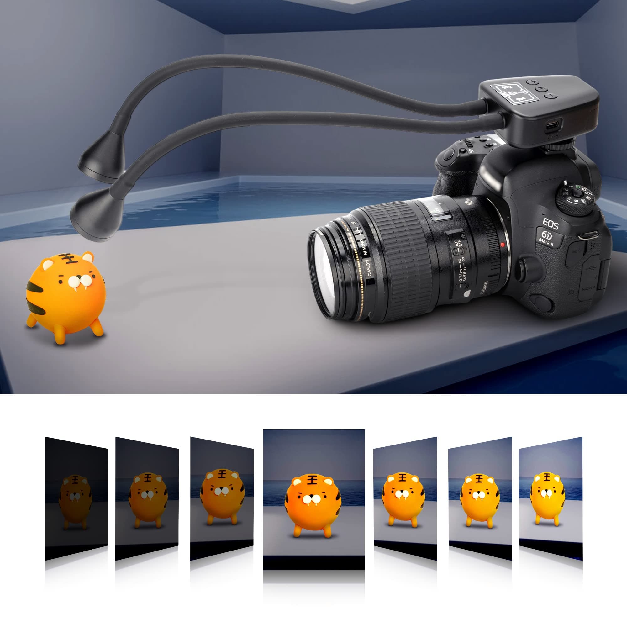 Macro Arm Light with Built-in Rechargeable Battery