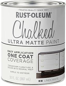 Rust-Oleum, Chalked Ultra Matte Paint, Linen White, 887 ml, 285140ked Ultra Matte Paint