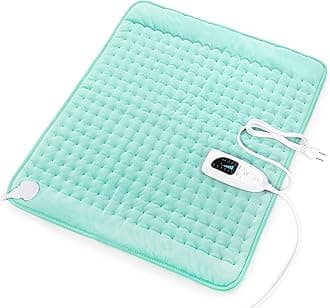 Deepsoon Heating Pad-Electric Heating Pads for Back,Neck,Abdomen,Moist Heated Pad for Shoulder,Knee,Hot Pad for Pain Relieve,Dry&Moist Heat & Auto Shut Off(Light Green, 20''×24'')