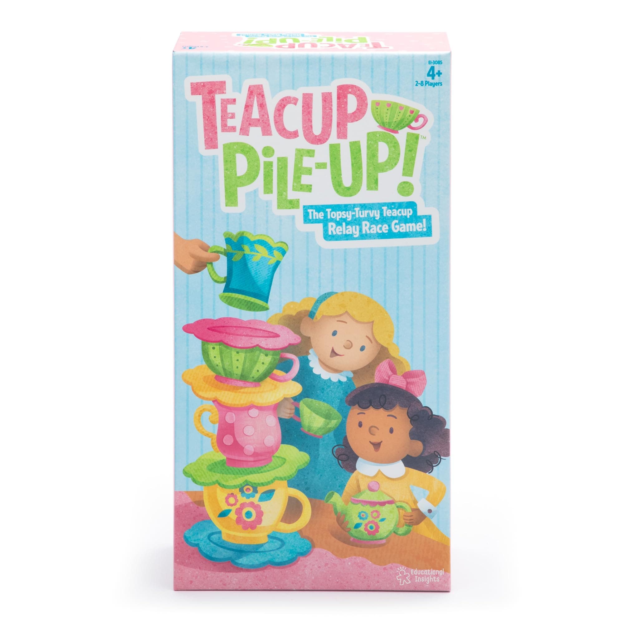 Learning Resources Teacup Pile-Up! Game, Preschool Stacking Game, Build Fine Motor Skills, Ages 4+, 3085, Multicolor