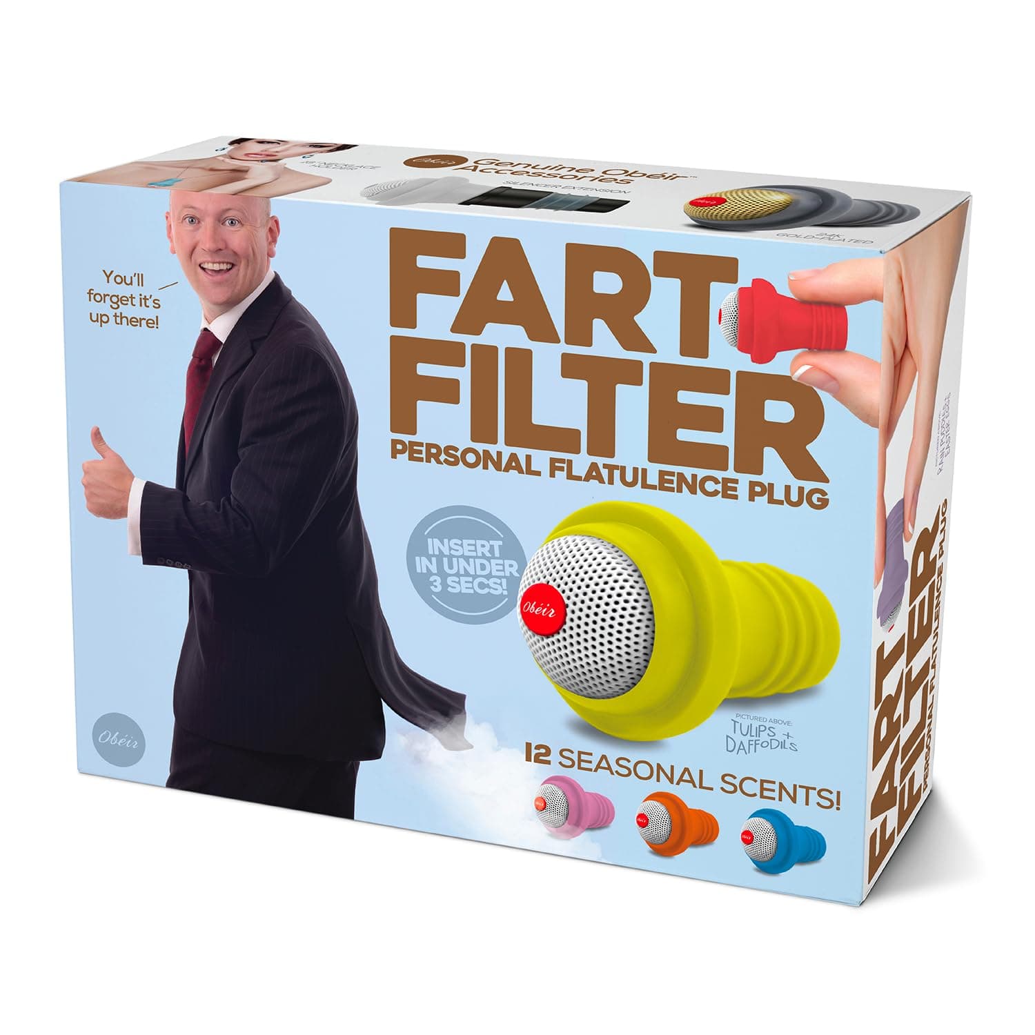 Prank O Fart Filter Prank Gift Box – Funny Empty Gag Gift Packaging for White Elephant, Christmas & Office Parties, Hilarious Joke Gift Box to Hide Real Presents for Friends & Coworkers