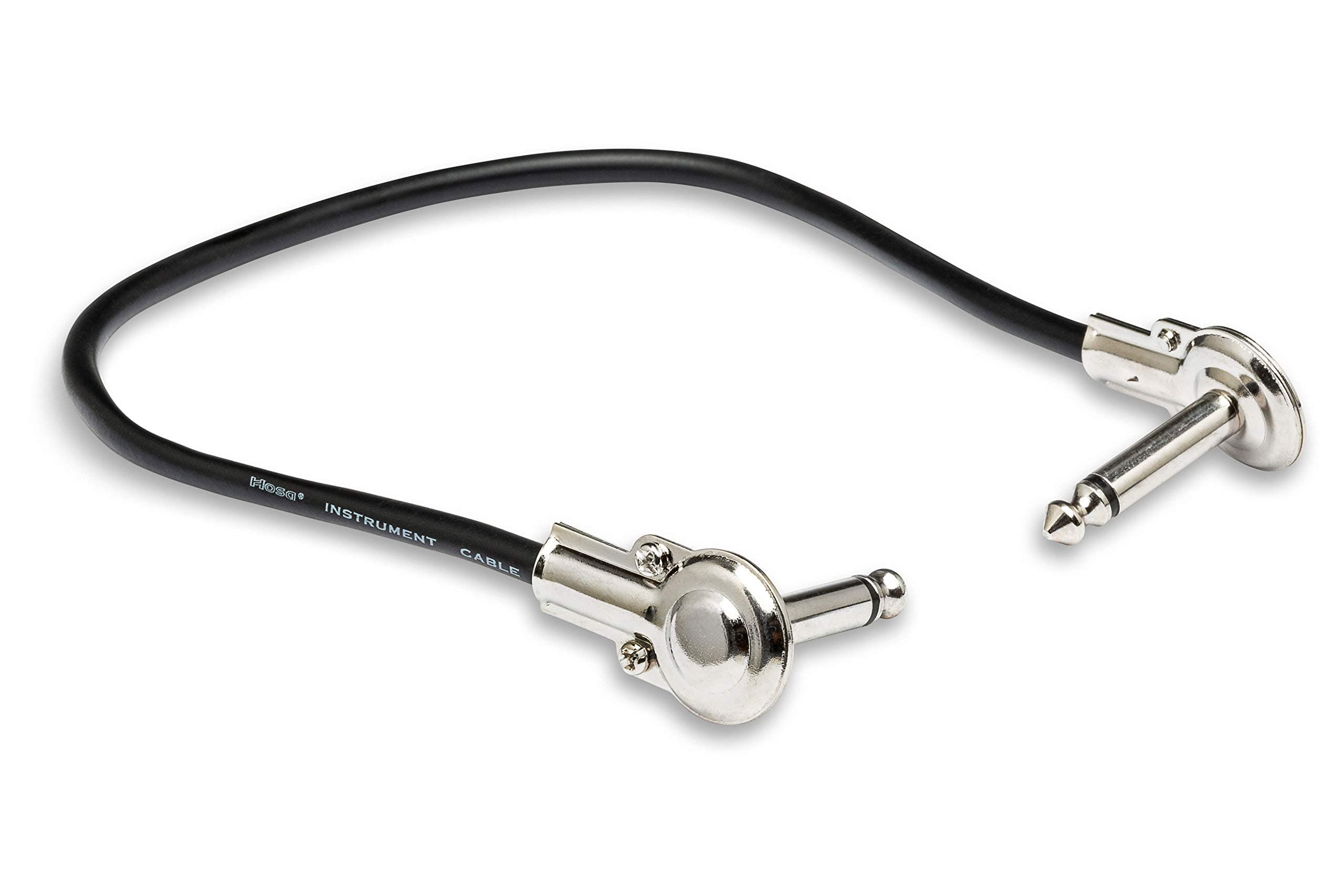 HosaTech IRG-101 1ft Low-Profile Right Angle to Same Guitar Patch Cable
