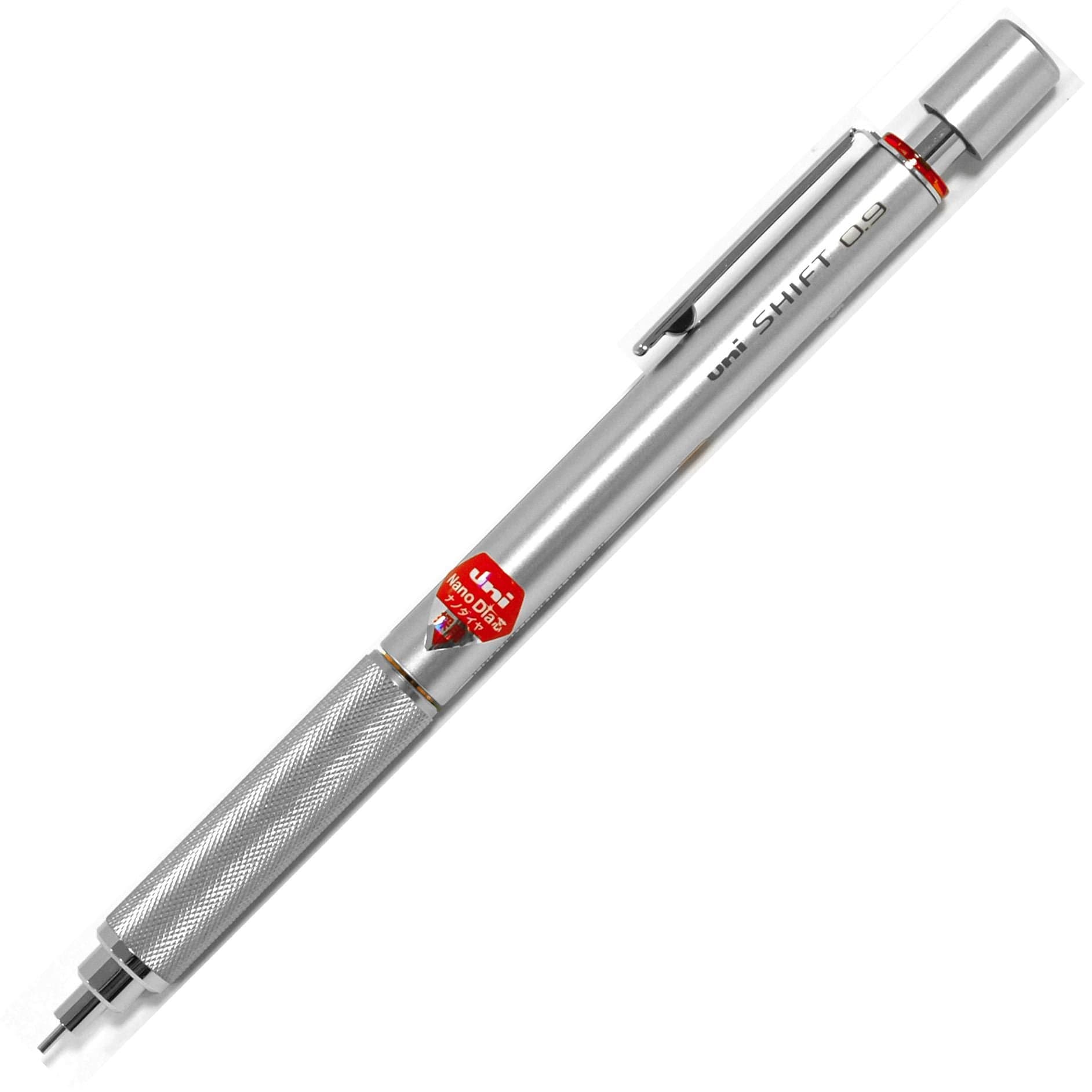 Uni Mechanical Pencil, SHIFT, 0.5mm, Silver with Red Accent (M91010.26)