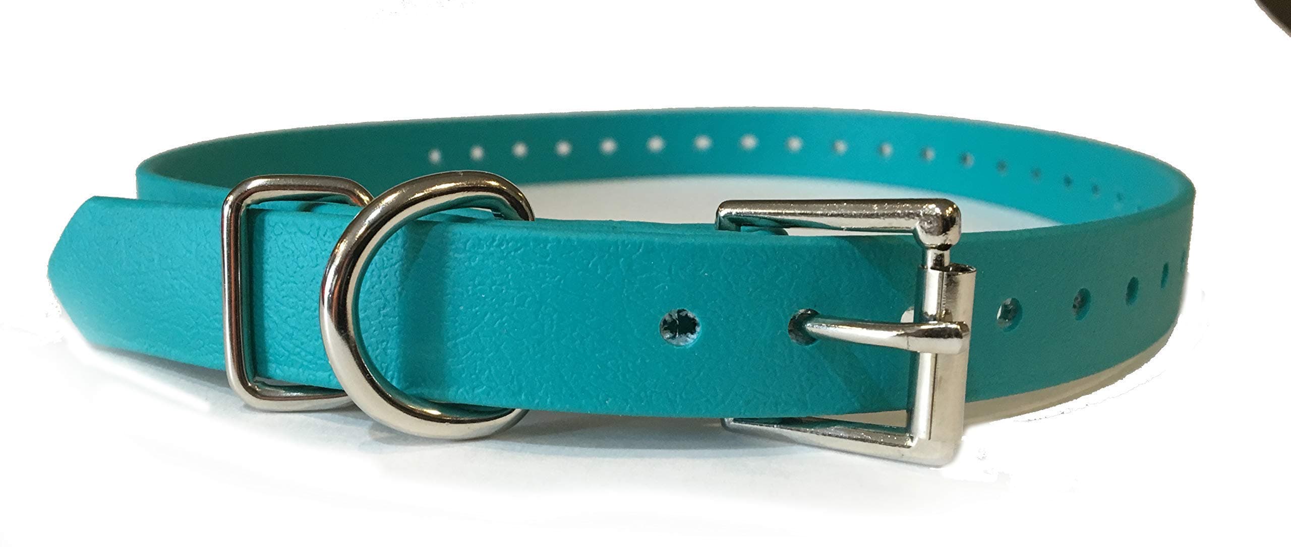 Sparky Pet Co 3/4" Biothane Replacement Roller Buckle Dog Collar E Collar Sport Dogs (Teal)