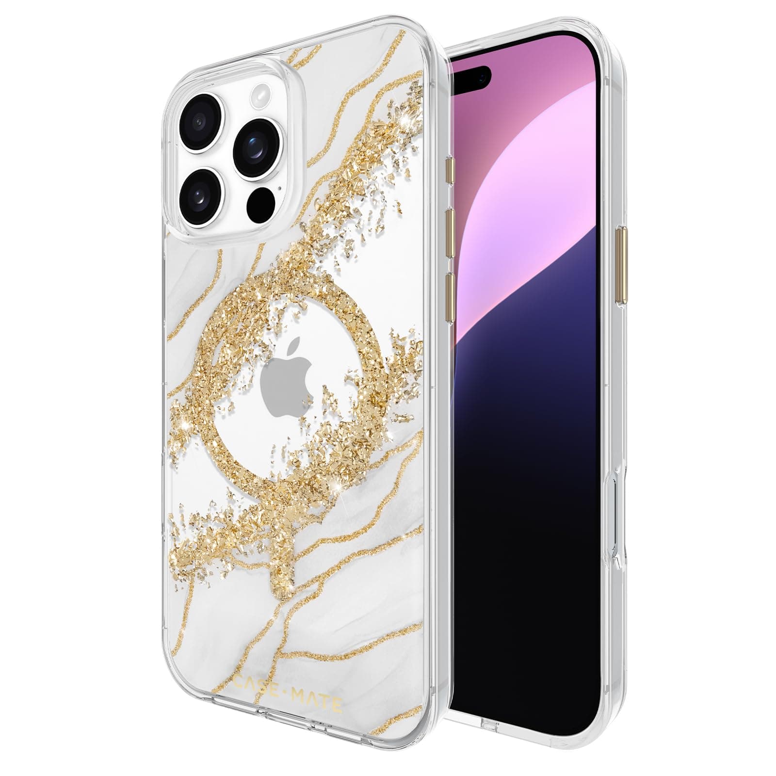 iPhone 16 Pro Max Case [Compatible with MagSafe] - Stylish Marble Phone Case with 12ft Drop Protection - Premium Magnetic Cover for iPhone 16 Pro Max - Karat Granite