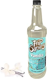 Hip Syrups - Vanilla Sugar Free Simple Syrup Designed for Coffee, Tea, Cocktails, Vanilla Flavoring, Drink Mix for Ice Tea & More, Zero Calorie Flavoring, Keto Friendly, Sugar Free