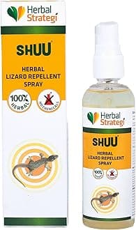 Herbal Strategi Lizard Repellent Spray - 100ml | Smarter way to Shuu Lizards away | 100% Herbal and Chemical free | Baby and Pet safe | Certified Ayurvedic | Effective on all types of Lizards