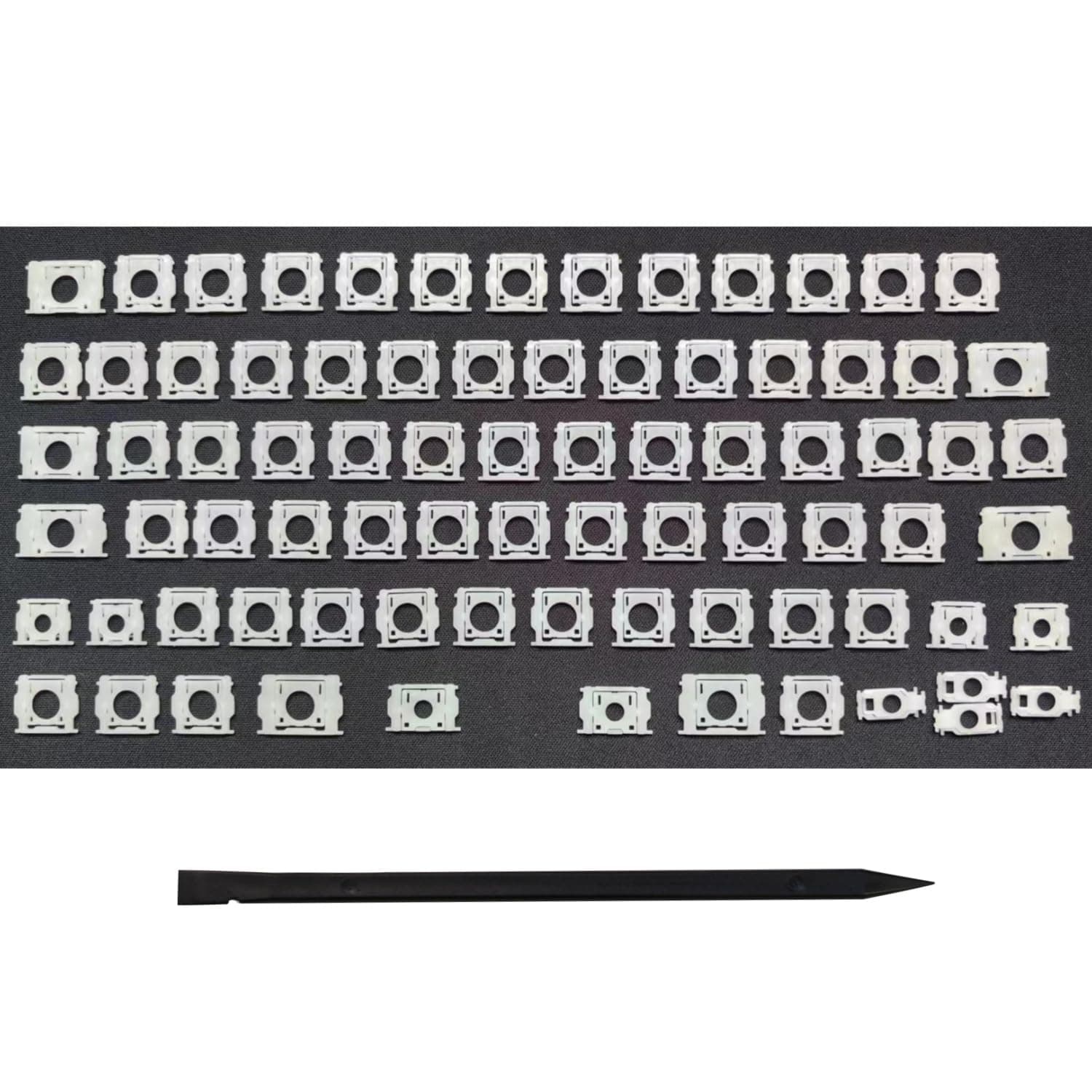 Replacement Full Keyboard Hinge Keycap Keys Scissor Clips Hinge Fit for MacBook Pro/Air Retina 14.2/15.3/16 inch Model A2442 A2485 A2681 A2779 A2780 A2941 A2918 A2992 A2991 A3113 A3114 2022-2024 Year