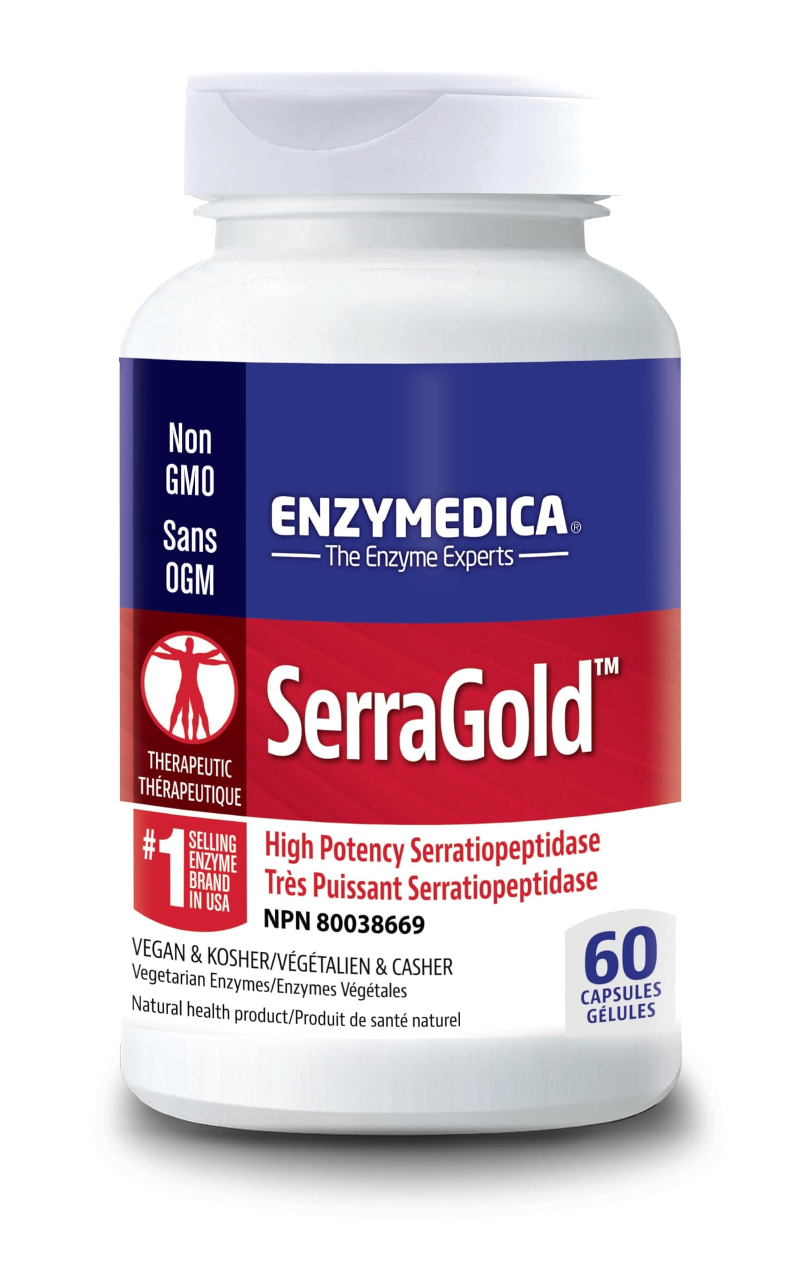 Enzymedica Serragold, 60 Capsules