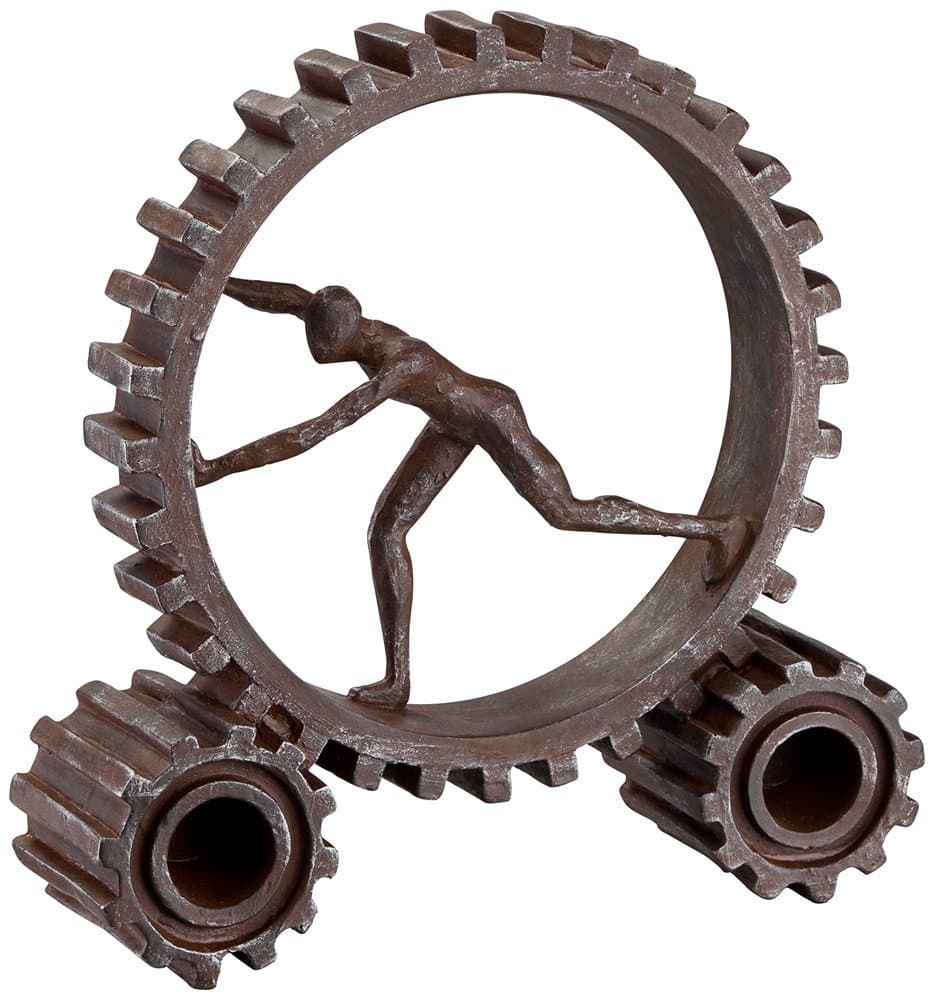 Studio 55D Man Running in Gear 10 1/4" High Sculpture