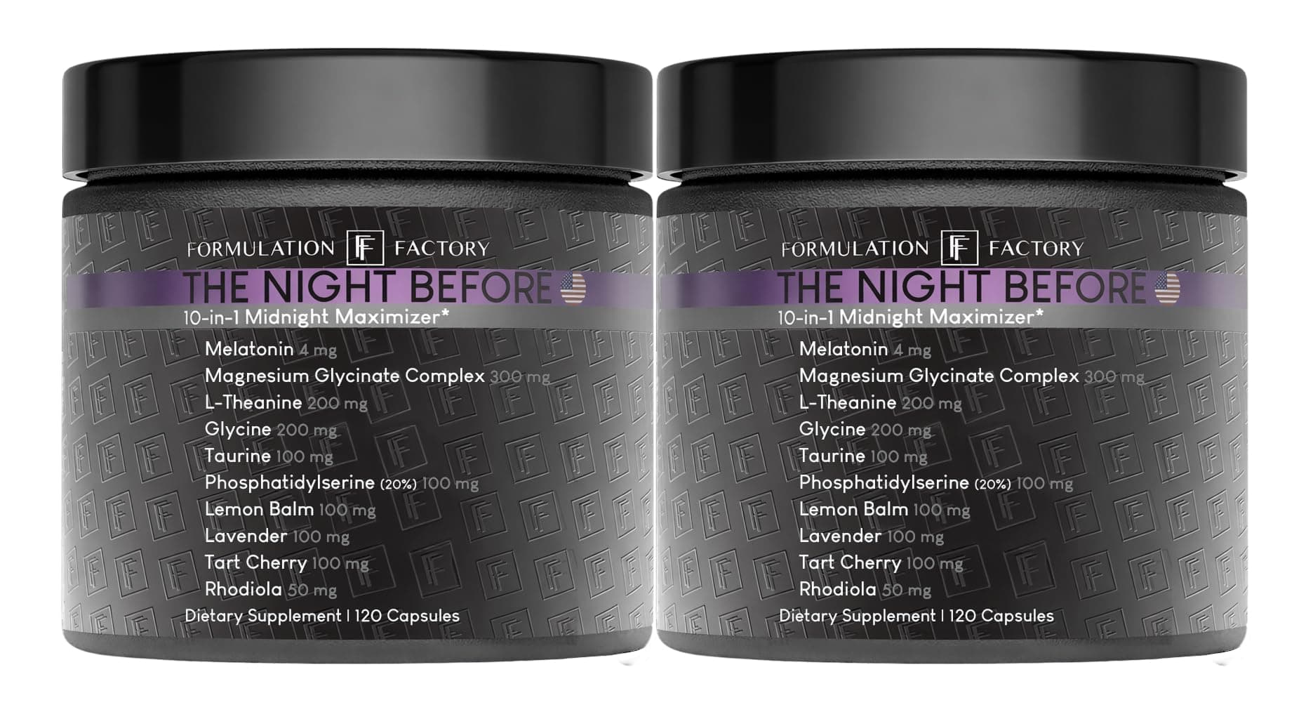 - 10-in1 Magnesium Glycinate Sleep Aid - The Night Before Recovery Complex with Melatonin & L-Theanine - Natural Relaxation Support (4 Month Supply, 240 Capsules)