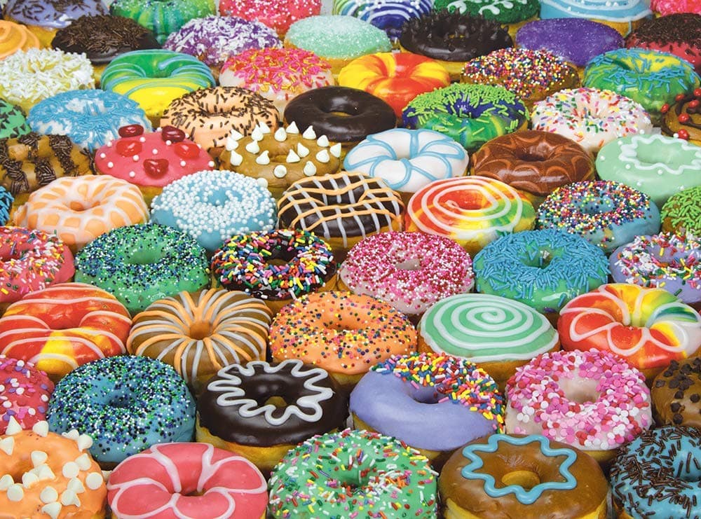 Difficult Donuts 1000 Piece Jigsaw Puzzle by Colorcraft
