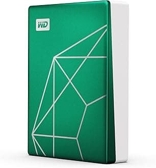 WD 6TB My Passport Ultra Portable Hard Drive HDD, 20th Anniversary Emerald Drive, USB-C, with Backup Software and Password Protection - WDBECU0060BGN-WESN