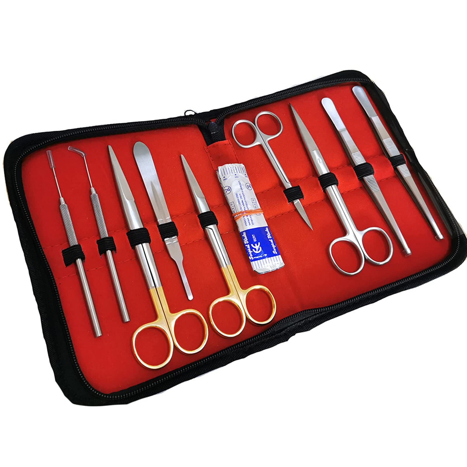 9pcs Dissection Dissecting Tools Kit Set for Advanced Biology Anatomy Medical Students, Professionals, Anatomy,Botany, Zoology, High Stainless Steel Quality