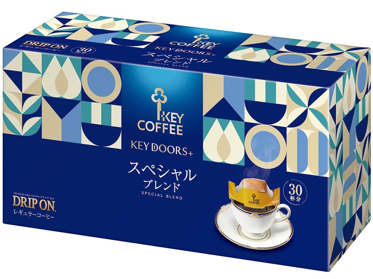 Key Coffee Key Dors+ Drip On Special Blend, 0.3 oz (8 g) x 30 Bags, Regular (Drip)