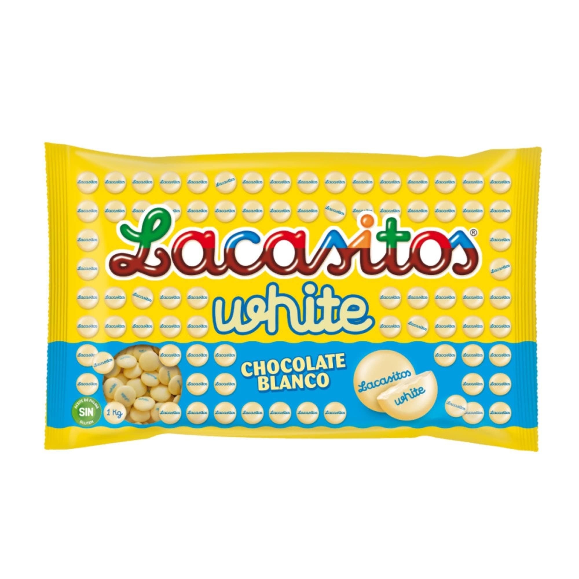Lacasitos White Chocolate Dragees - 1000 Grams