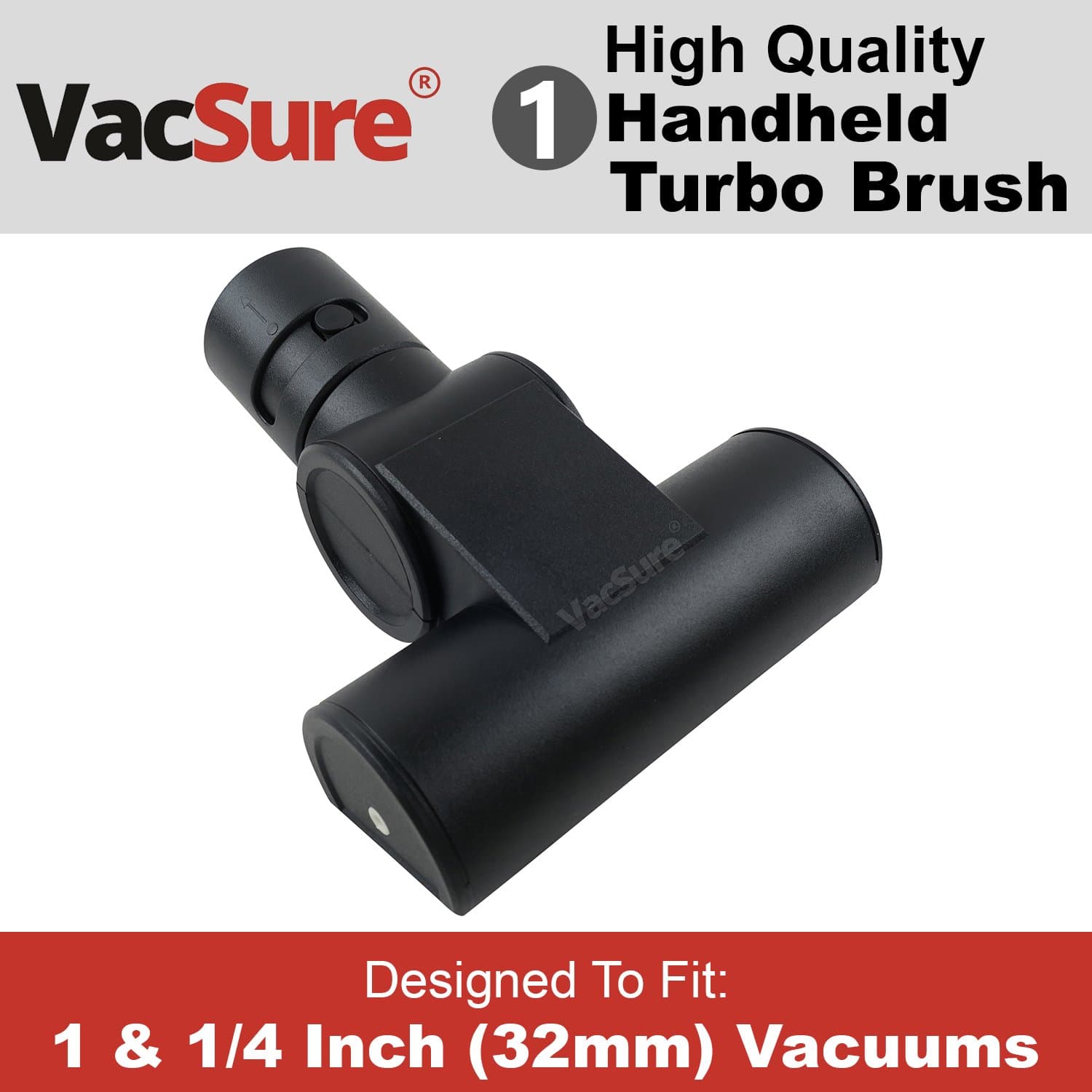 VacSure Hand Held Premium Turbo Brush Vacuum Attachment Tool