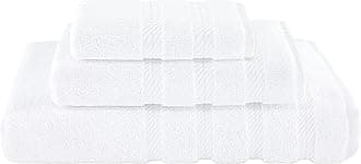 American Soft Linen 3 Piece, Turkish Cotton Premium & Luxury Towels Bathroom Sets, 1 Bath Towel 27x54 inch, 1 Hand Towel 16x28 inch & 1 Washcloth 13x13 inch [Worth $36.95] Bright White