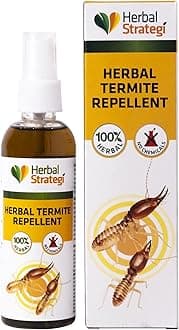 Herbal Strategi – JustOut Herbal Termite Repellent | Room Spray | Completely Herbal | Termite Repellent Spray | Made with Lemongrass, Cedarwood & Neem| Eco-friendly & Biodegradable | Irritant-Free, Chemical-Free |Baby-Safe, Skin-Safe, Plant-Safe | 100mL