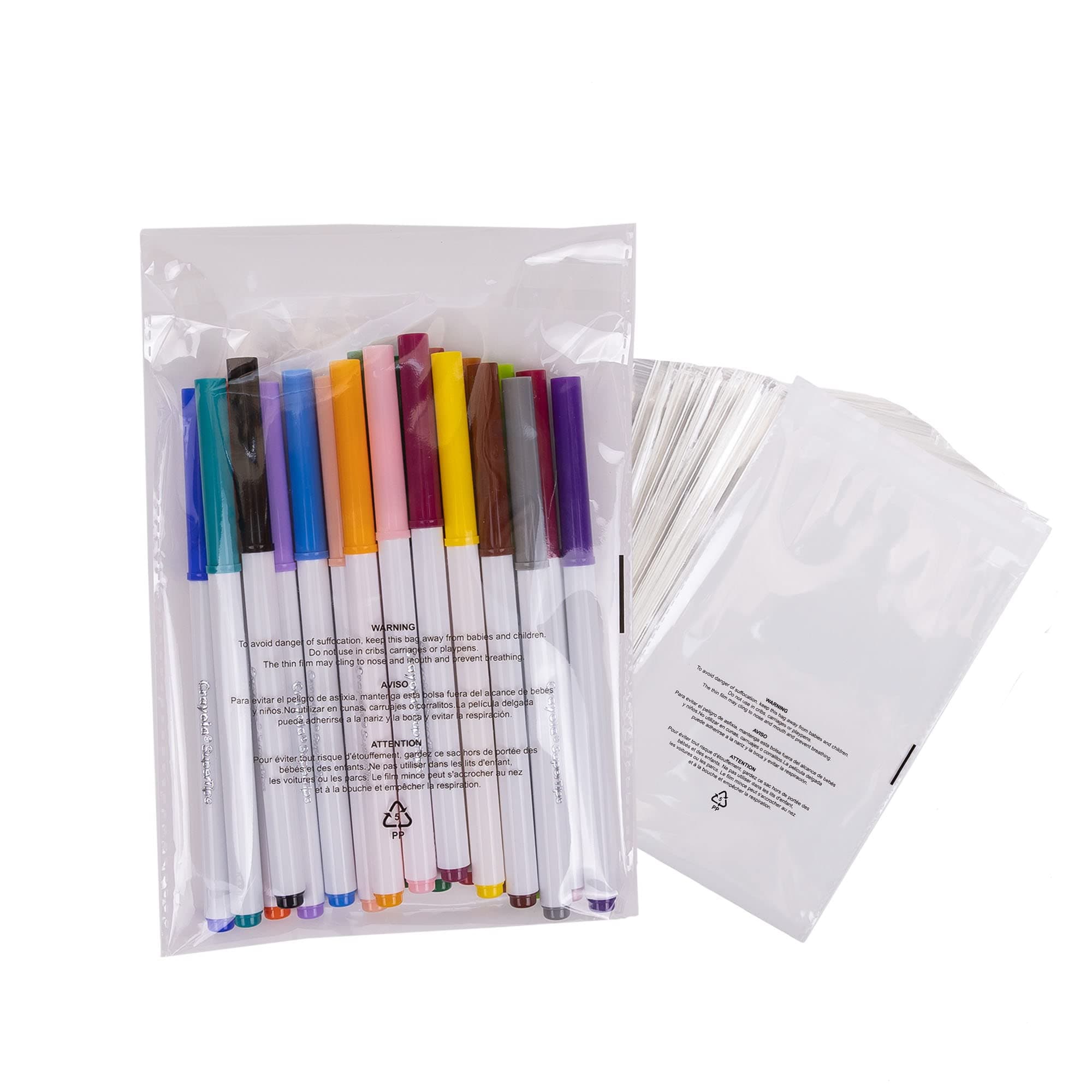 6x9 Poly Bags with Suffocation Warning - Extra Strong Seal