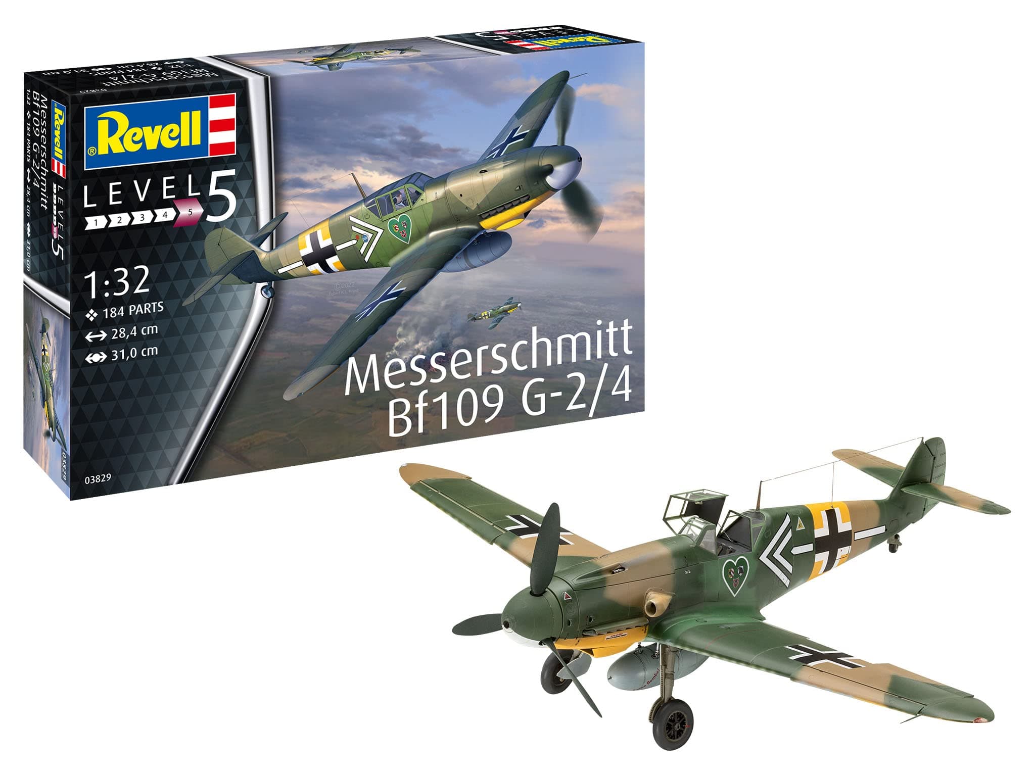 03829 Messerschmitt Bf109G-2/4 1:32 Scale Model Kit