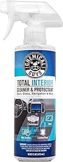 Total Interior Cleaner & Protectant - Cleans and Protects Leather, Vinyl, Plastic, Rubber, and Glass with a Streak-Free Finish for Cars, Trucks, SUVs, RVs, and More - 16 oz