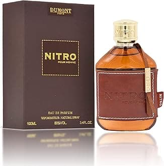 Nitro Pour Homme 3.4 Fl Oz Eau De Parfum for Men – Classic Fruity Woody Floral Fragrance – Luxurious Long Lasting Scent