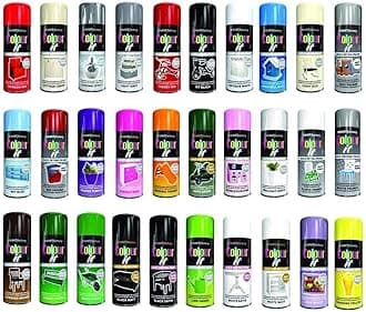 Black Matt All Purpose Aerosol Spray Paint 250ml Quick Drying Spray, Fast Dry and Excellent Coverage for Metal, Wood, Plastic and More by Diva Gift