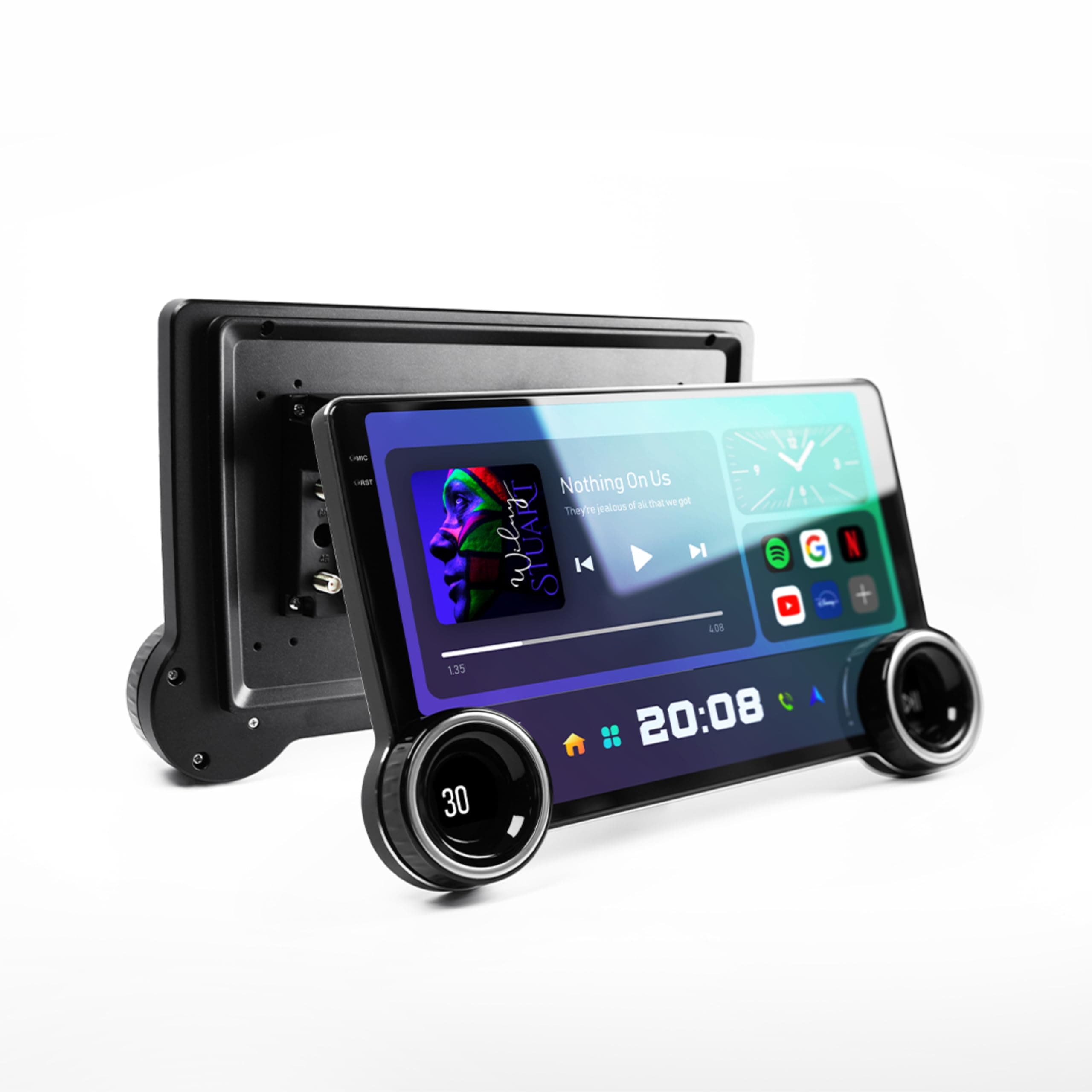 - 10.36" Diamond 2K Android 13 Car Stereo | TS18 Octa-Core | 4+64GB | 2K Touch | WiFi | GPS | Android Auto | DSP | 360ยฐ Ready | Dual Rotary Knob | Bluetooth | Google Maps | 1-Year Warranty
