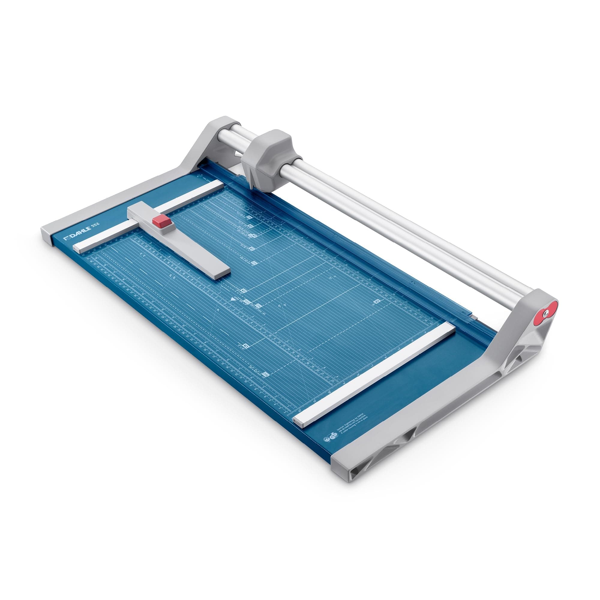 Dahle 552 Professional A3 Self-Sharpening Paper Trimmer, Dual Guide Bar, Automatic Clamp, Safety Protection Cutter, Blue