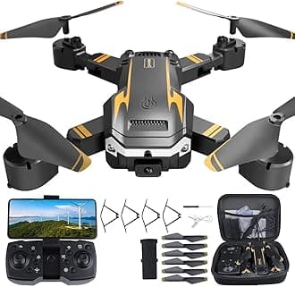 Brushless Drone with 4K UHD Camera, 45-Minute Flight Time, Foldable Design, Smart Flight Modes (Follow Me, Auto Return), Long-Range Control & Stable Flight for Aerial Photography & Exploration.
