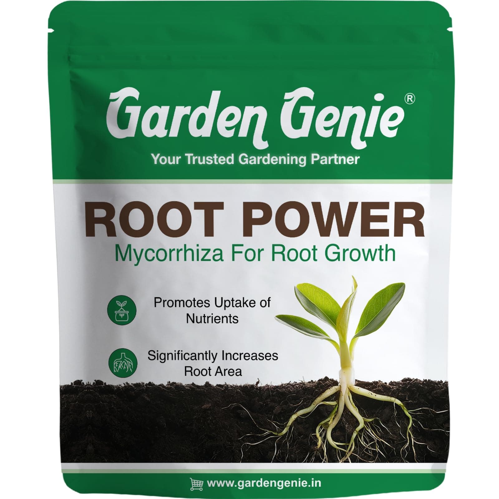- Garden Genie Root Power VAM Mycorrhiza Biofertilizer - Root Stimulant Growth Booster and Development Fertilizer for Plants - 800g, Granules