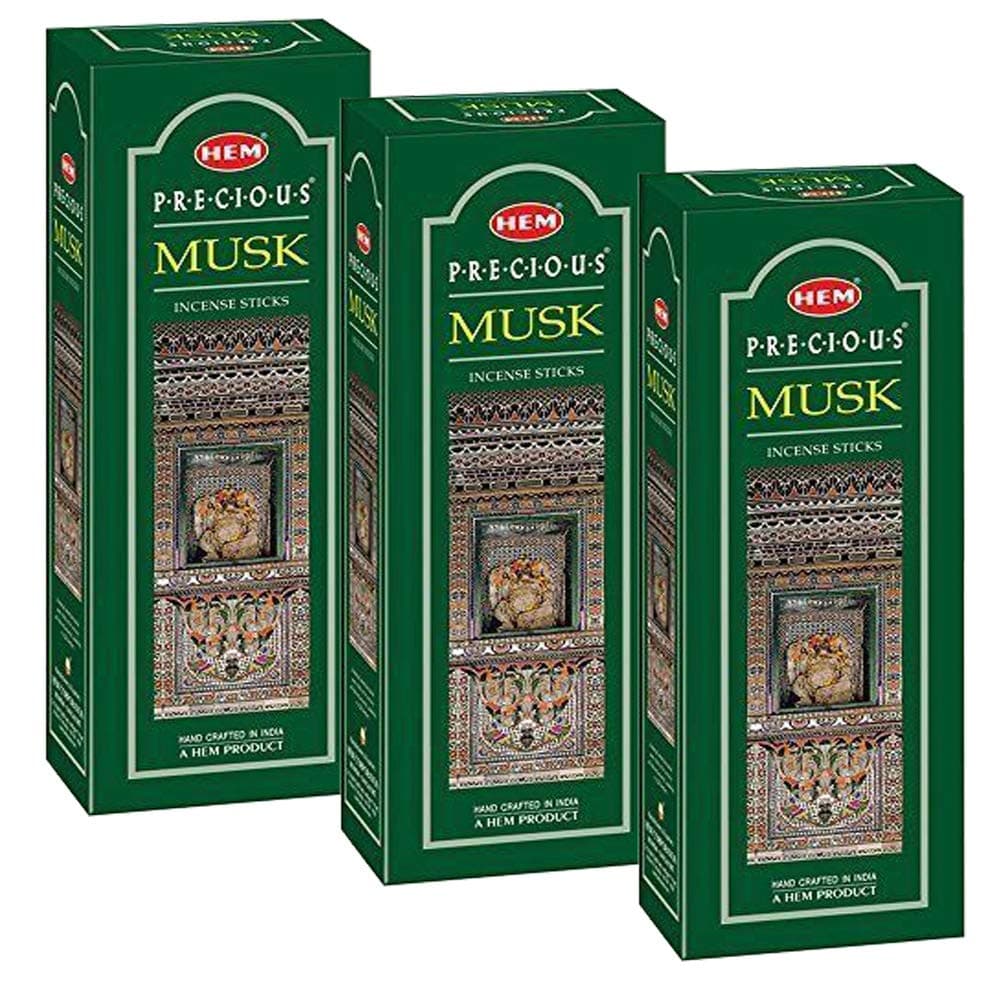 Precious Musk Incense, 3 Boxes - (360 Sticks per order)