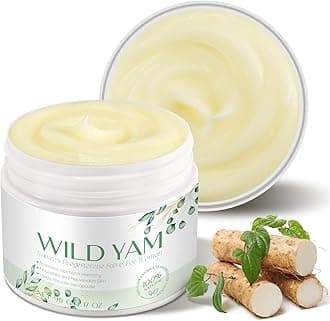 Wild Yam Cream for Hormone Balance - Natural Skincare for Menopausal and Menstrual - 3.17 oz Organic Wild Yam Cream Support Like Hot Flashes Night Sweats