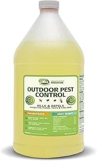 – Liquid Concentrate - Kills Mosquitoes, Fleas, & Fire Ants, Use with Pump or Backpack Sprayers, Foggers, or Automatic Misting Machines, Ideal for Yards, Lawns, Patios, 1 Gallon - Mint
