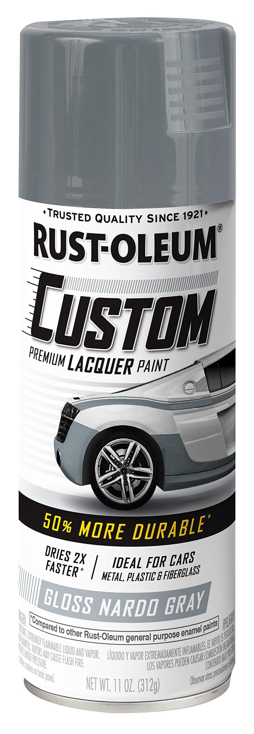 Rust-Oleum Custom Lacquer Gloss Spray 311g, Grey