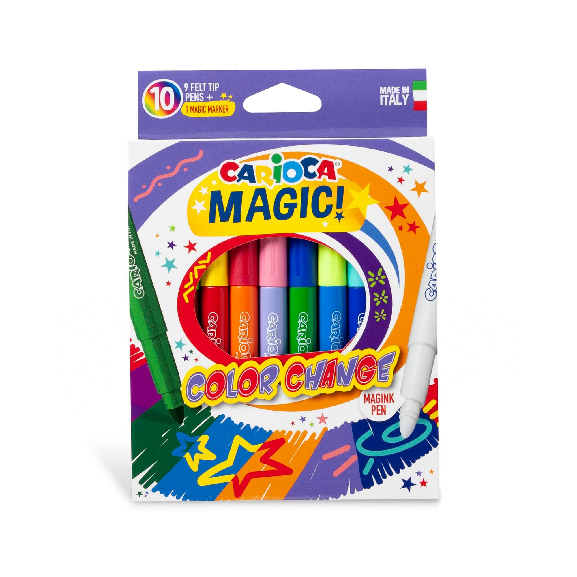 Carioca magic color changre 10pcs felt tip pens