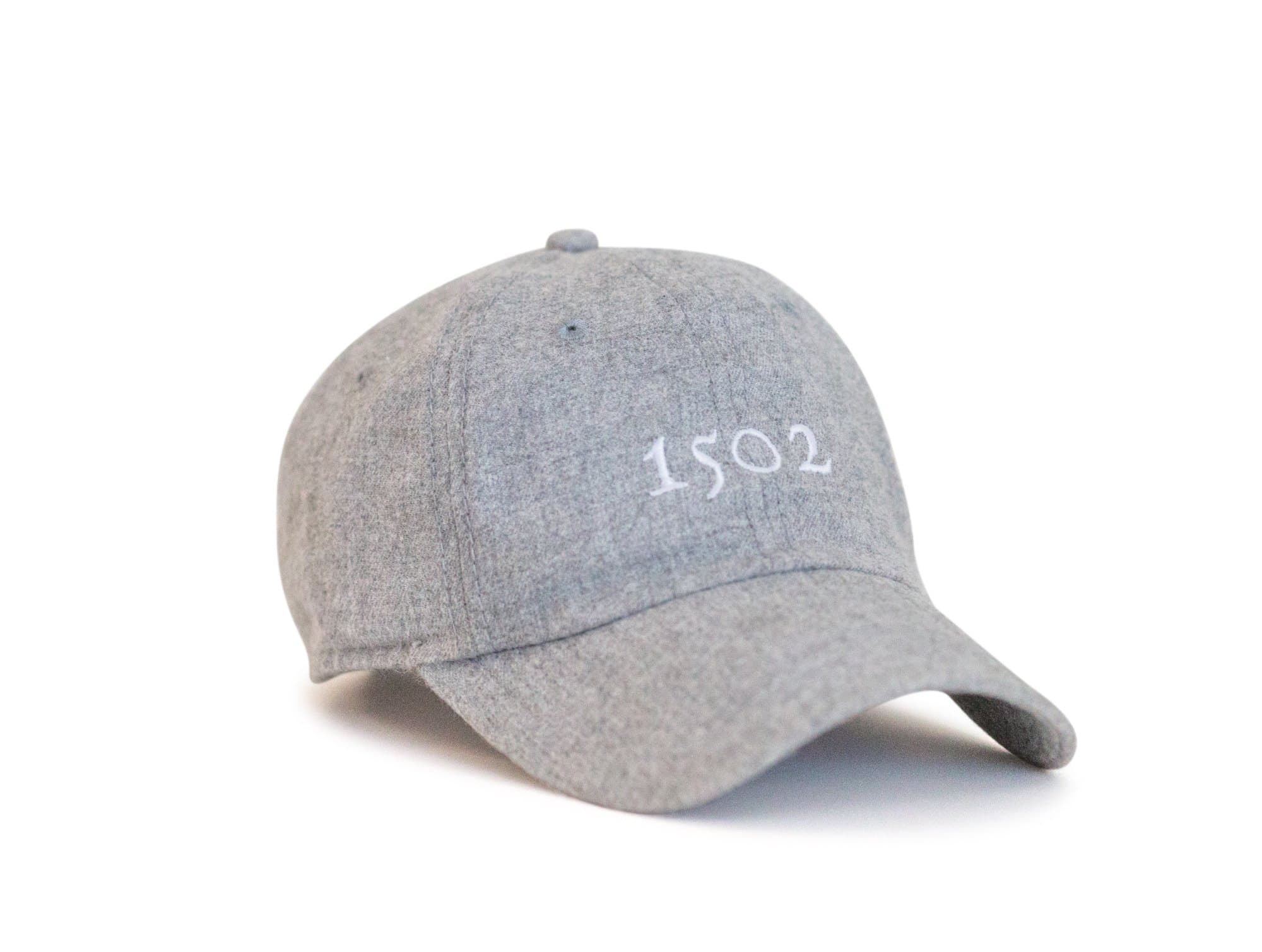 1502 Grey Golf Hat, Mens Flannel Hat, Design, Adjustable Hat & Leather Strap